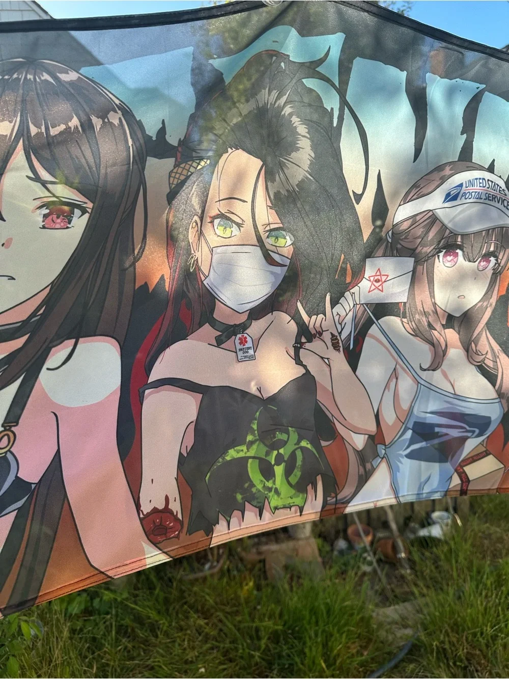 Hellsent Anime Girls Graphic Nobori Flag